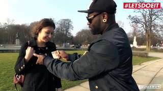 BUMS BUS - #Meggie Marika - Sexy Anal Brunette Hardcore Drilled Air Bus Le Big Black Cock