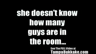 ���ेक्स Blindfolded &amp;amp; ताम्पा Bukkake गिरोह Banged