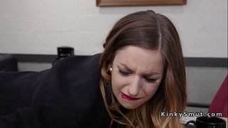 Big amilotxak brunette boss anal fingering bere saleswoman