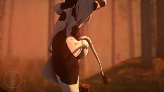 Big titted പശു കോഴി ക്യൂട്ട് ഡിയർ