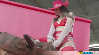 Tries to handle the big cock of her BF